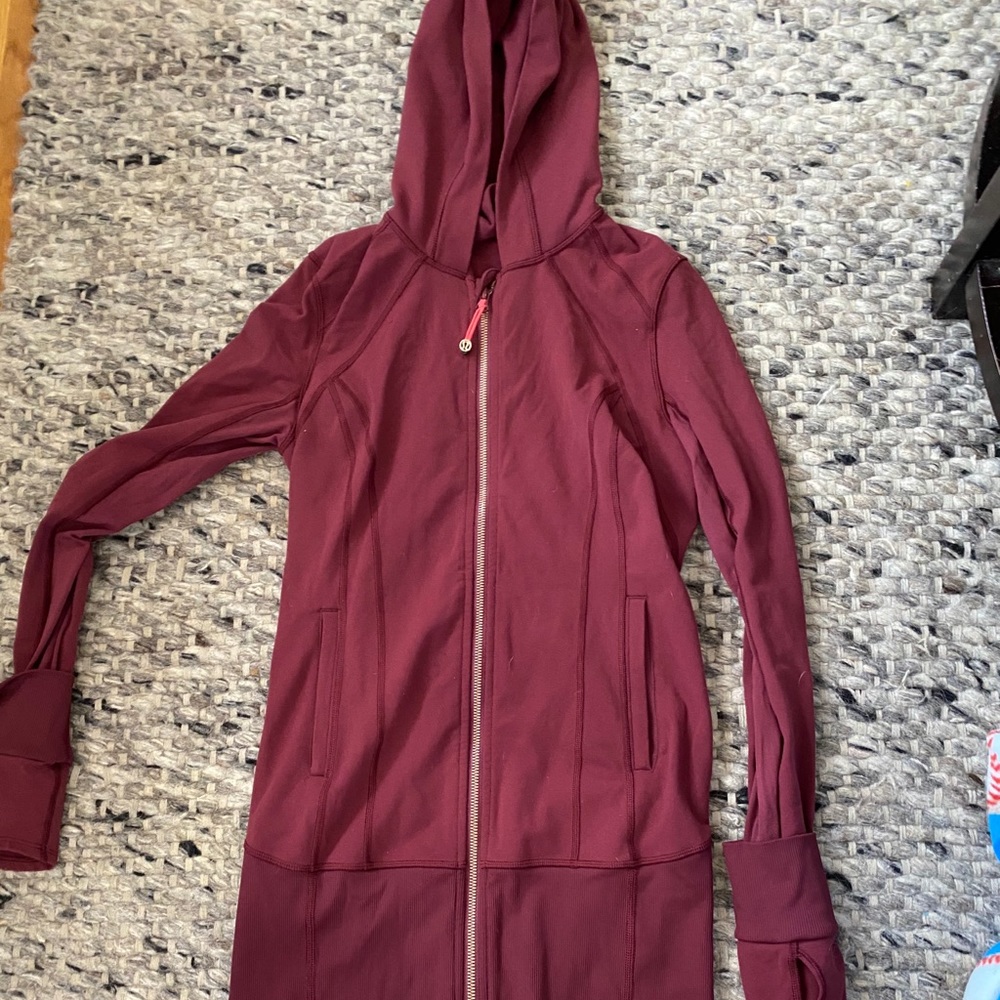 Lululemon Maroon Zip-Up